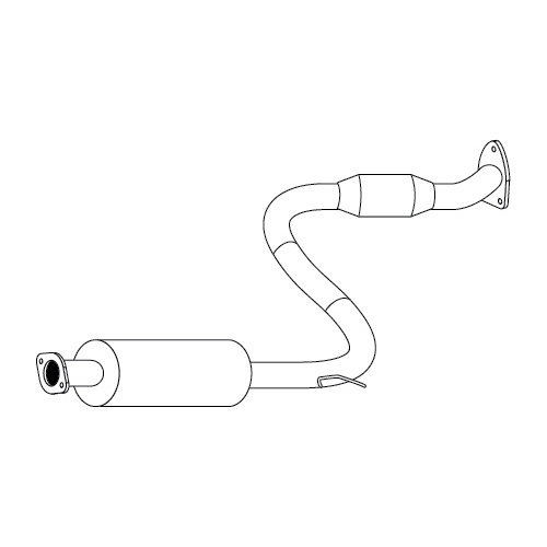 Redback Standard Replacement Exhaust for Mitsubishi Magna (02/1996 - 2004), Verada (02/1996 - 2004)