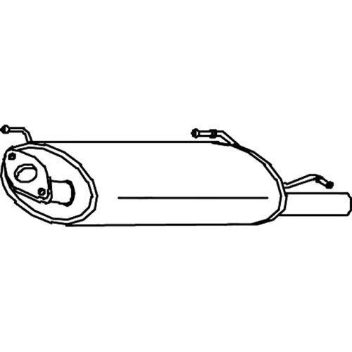 Redback MUFFLERS BOLT ON to suit Nissan Pulsar (06/2001 - 02/2006)
