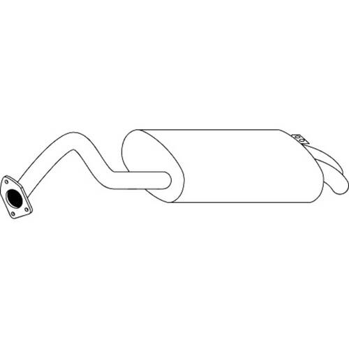 Unbranded MUFFLERS BOLT ON to suit Mitsubishi Magna (03/1999 - 05/2003)