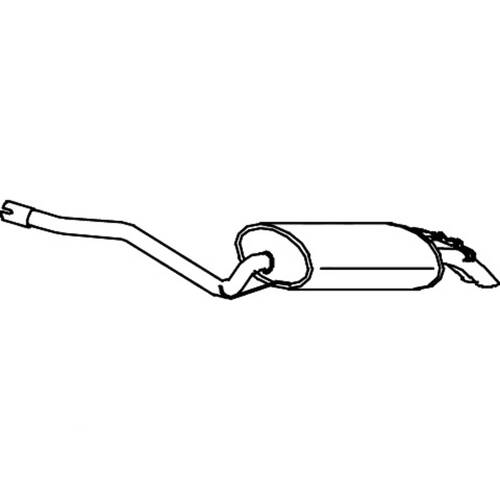 Redback MUFFLERS BOLT ON to suit MERCEDES-BENZ 190 (09/1986 - 03/1991)