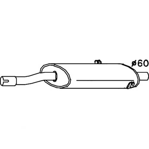 Redback MUFFLERS BOLT ON to suit Saab 900 (01/1984 - 06/1994)