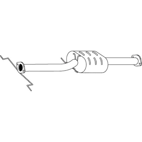Unbranded MUFFLERS BOLT ON to suit Mazda 626 (10/1987 - 12/1997), MX-6 (10/1987 - 09/1991), Ford Telstar (11/1987 - 01/1992)