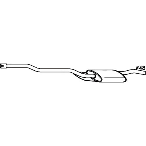 MUFFLERS BOLT ON to suit MERCEDES-BENZ Kombi (09/1977 - 12/1985), E-CLASS (11/1976 - 12/1982)