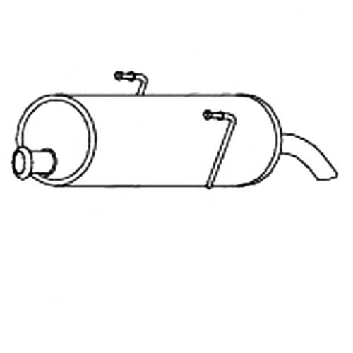 Unbranded MUFFLERS BOLT-ON to suit Peugeot 206 (10/2003 - on)
