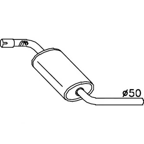 MUFFLERS BOLT ON to suit Volkswagen Transporter / Caravelle (09/1990 - 04/2003), Transporter (10/1992 - 04/2003)