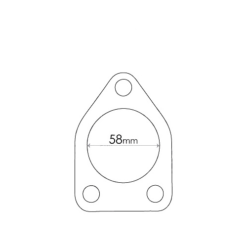 Redback Flange Gasket for various Mitsubishi & Hyundai vehicles 