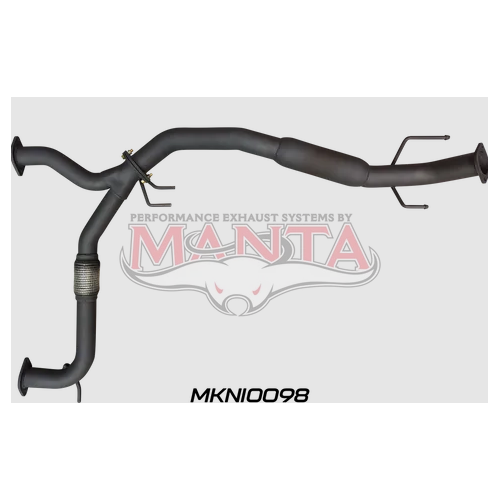Manta Aluminized 3" Mid Section - with Centre Hotdog for NISSAN PATROL Y62 SERIES 1 – 5