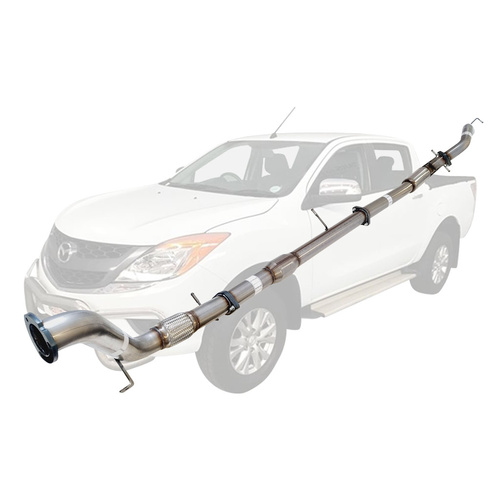 Performance Exhaust for Mazda BT50 2011 - 9/2016 3.2L 3 Inch Turbo Back Exhaust