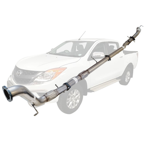 Performance Exhaust for Mazda BT50 2011 - 9/2016 3.2L 3 Inch Turbo Back Exhaust