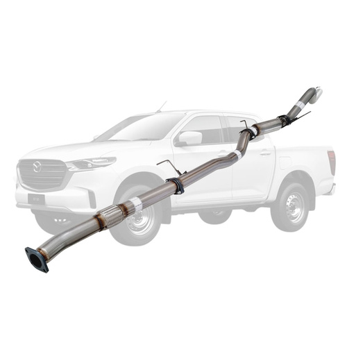 Performance Exhaust for Mazda BT-50 2021 Onwards 3L 3 Inch DPF Back Exhaust