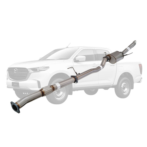 Performance Exhaust for Mazda BT-50 2021 Onwards 3L 3 Inch DPF Back Exhaust