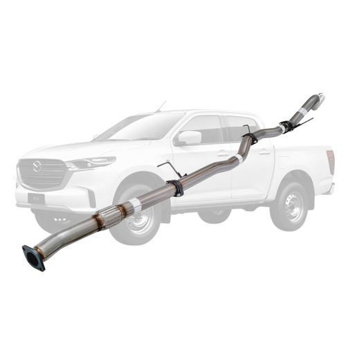 Performance Exhaust for Mazda BT-50 2021 Onwards 3L 3 Inch DPF Back Exhaust