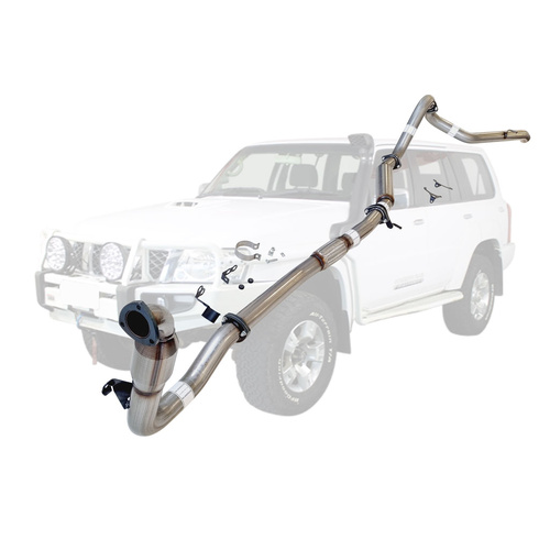 Performance Exhaust for Nissan Patrol Y61 GU 3L ZD30 Wagon 3 Inch Turbo Back Exhaust 2000-2016 (Does not suit Coil Tower Braces)