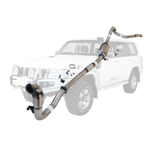 Performance Exhaust for Nissan Patrol Y61 GU 3L ZD30 Wagon 3 Inch Turbo Back Exhaust 2000-2016 (Does not suit Coil Tower Braces)