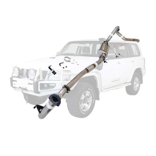 Performance Exhaust for Nissan Patrol Y61 GU 3L ZD30 Wagon 3 Inch Turbo Back Exhaust 2000-2016 (Does not suit Coil Tower Braces)