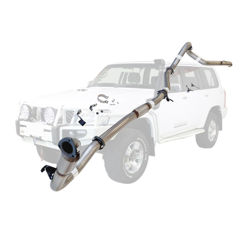 Performance Exhaust for Nissan Patrol Y61 GU 3L ZD30 Wagon 3 Inch Turbo Back Exhaust 2000-2016 (Does not suit Coil Tower Braces)