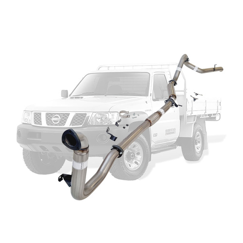 Performance Exhaust for Nissan Patrol Y61 GU 3L ZD30 Ute 3 Inch Turbo Back Exhaust 2000 - 2016 (Does not suit Coil Tower Braces)