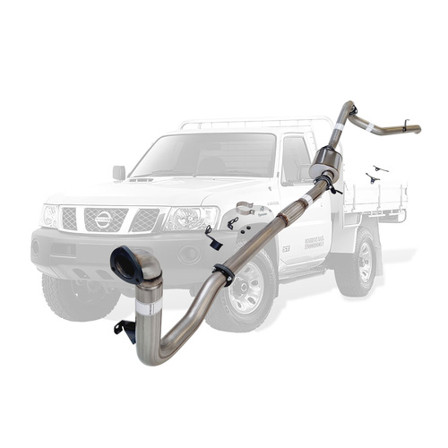 Performance Exhaust for Nissan Patrol Y61 GU 3L ZD30 Ute 3 Inch Turbo Back Exhaust 2000 - 2016 (Does not suit Coil Tower Braces)