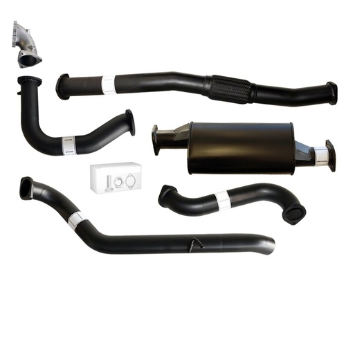 Performance Exhaust for Nissan Patrol Y61 GU TD42 Wagon 3 Inch Turbo Back Exhaust with Stainless Cast Dump Pipe (Does not suit Coil Tower Braces)