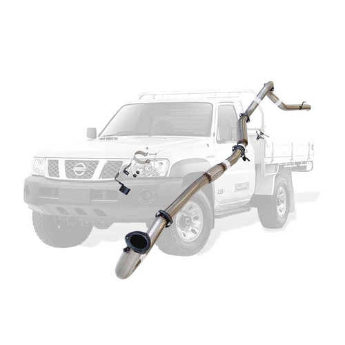 Performance Exhaust for Nissan Patrol Y61 GU 4.2L TD42 Ute 3 Inch Dump Pipe Back Exhaust 1996 - 2006 (Does not suit Coil Tower Braces)