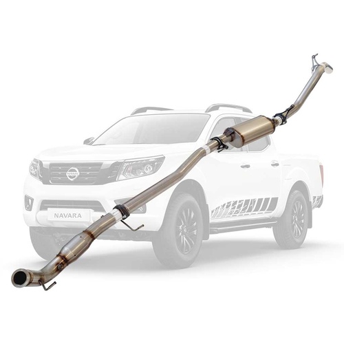 Performance Exhaust for Nissan Navara D23 NP300 2.3L 3 Inch Turbo Back Exhaust DPF Delete