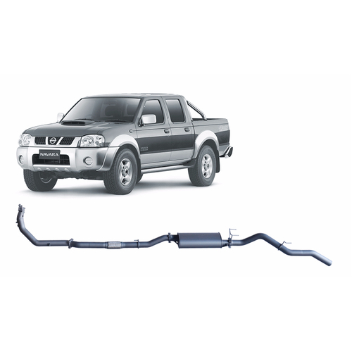 Redback Extreme Duty Exhaust to suit Nissan Navara D22 2.5L (01/2007 - 10/2015)