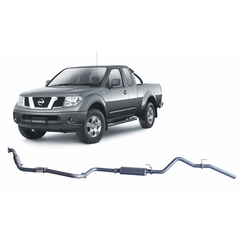 Extreme Duty Exhaust To Suit Nissan Navara D40 2.5L (01/2007 - 2015) - 3'' Turbo Back Exhaust System with Cat and Large Muffler