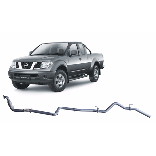 Extreme Duty Exhaust To Suit Nissan Navara D40 2.5L (01/2007 - 2015) - 3'' Turbo Back Exhaust System with Cat and Pipe Only