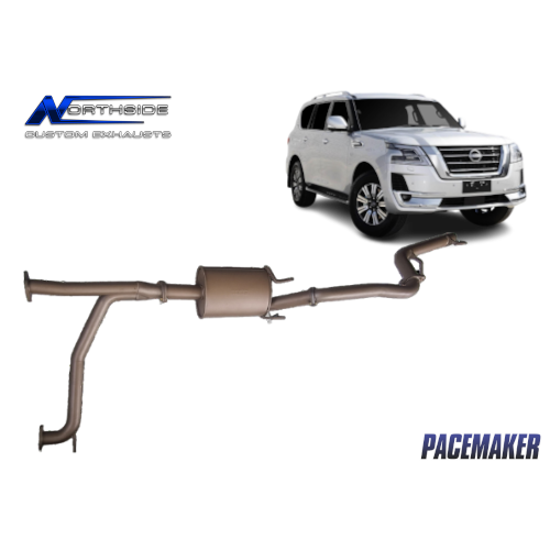 Nissan Patrol Y62 S5 Pacemaker King Brown Exhaust with Rear Muffler delete 2020 2021 2022 