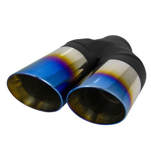 Y-PIECE INNER CONE 2 1/4" IN 2X3"OUT 9" LONG REDBACK304 S TITANIUM