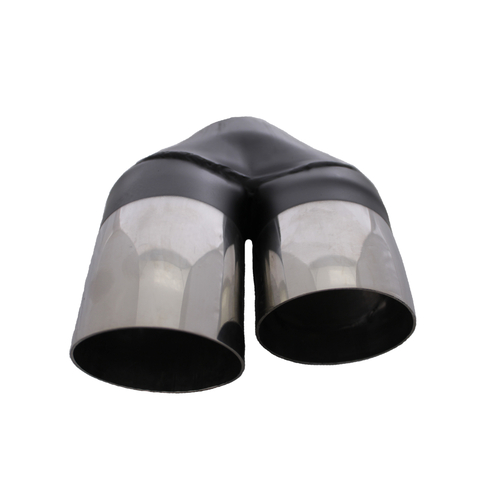 Y-PIECE SC STEPPED 2 1/4" IN 2 X3" OUT 9" LONG REDBACK304 SS