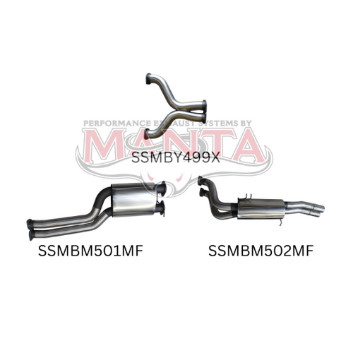 Ford FG 5.4L / FPV 5.0 V8 Ute 3in Dual Cat Back Muffler/Muffler