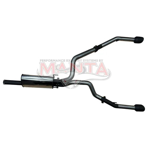DS RAM 1500 5.7L V8 3IN SINGLE INTO TWIN CAT BACK EXHAUST 5" BLACK TIPS