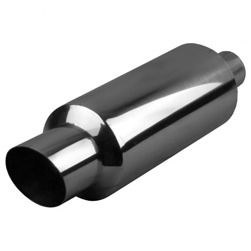 Angle Cut Tip - 6" Round, In 2", L 14", Total L 22", Tip Out 4", Tip L 4", Stainless, Bracket SSRB06