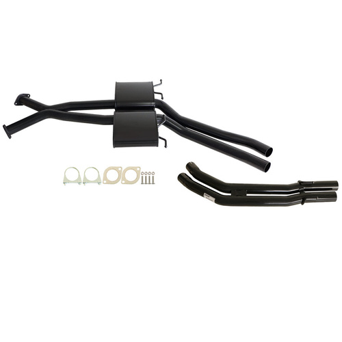 HOLDEN COMMODORE VT-VZ V6 & V8 SEDAN TWIN 2 1/2" KIT - INC XPIPE,EVERFLO MUFFLERS & TAILPIPE