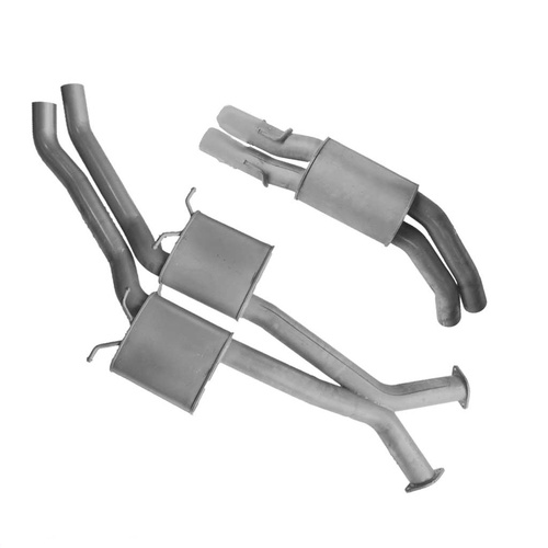 HOLDEN COMMODORE VT-VZ V6 & V8 UTE WAGON TWIN 3" KIT - INC XPIPE & EVERFLO MUFFLERS