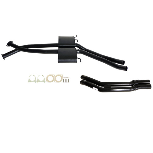 HOLDEN COMMODORE VT-VZ V6 & V8 UTE WAGON TWIN 2 1/2" KIT - INC XPIPE,EVERFLO MUFFLERS & TAILPIPE