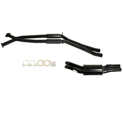 HOLDEN COMMODORE VT-VZ V6 & V8 UTE WAGON TWIN 2 1/2" KIT - INC XPIPE,EVERFLO HOTDOGS & MUFFLER