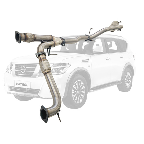 Performance Exhaust for Nissan Y62 Patrol 8cyl 5.6L V8 3 Inch Stainless Steel Exhaust With Centre Pipe And Rear Muffler