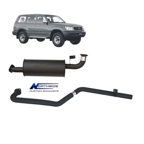 2 1/2 Inch Centre Muffler and Rear 2.5" Exhaust for Toyota Landcruiser 105 Series