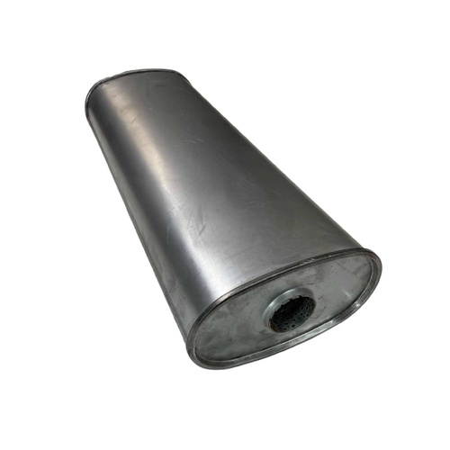 Redback Megaflow muffler 2" Pipe, 8x5" Oval, 23" Long, Centre/Centre