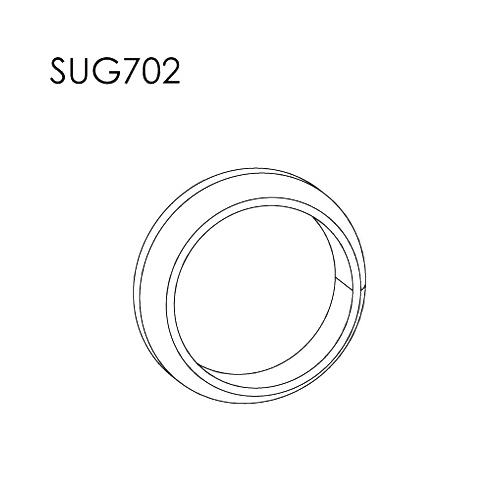 Single Taper Ring Gasket - ID 45mm, OD 61mm, THK 17mm, Graphite