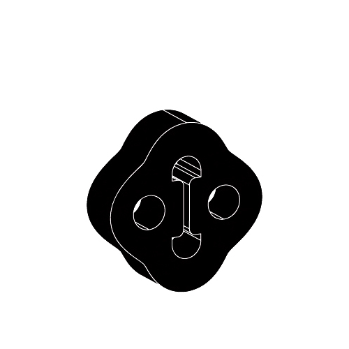 Redback Exhaust Rubber for Subaru Leone (03/1979 - 12/2008), Forester (03/1979 - 12/2008), Liberty Outback (03/1979 - 12/2008), Liberty (03/1979 - 12/