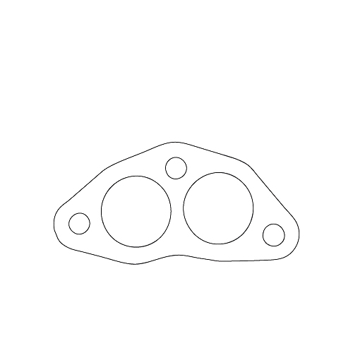 Redback Flange Gasket for Holden Barina (10/1984 - 06/2000), Suzuki Swift (10/1984 - 06/2000), Vitara (10/1984 - 06/2000)