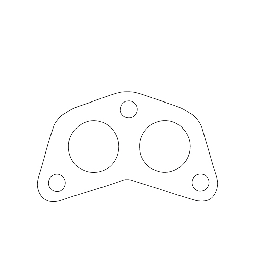 Redback Flange Gasket for various Land Rover & Suzuki vehicles