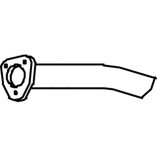 Redback Tailpipe to suit Mitsubishi Pajero (01/1991 - 1997)