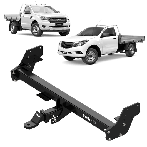 Towbar Ford PX Ranger MA BT-50 9/11-ON Low Rider Chassis 3 piece bar 3500/350kg Powder coated