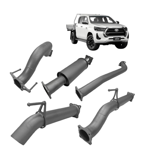 Redback Extreme Duty 3.5" DPF Back Exhaust for Toyota Hilux 2.8L N80 (2015 - on)