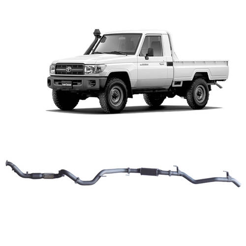 Redback Extreme Duty Exhaust to suit Toyota Landcruiser 79 Series Single Cab (03/2007 - 10/2016)