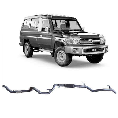 Redback Extreme Duty Exhaust for Toyota Landcruiser 78 Series Troop Carrier (03/2007 - 10/2016)